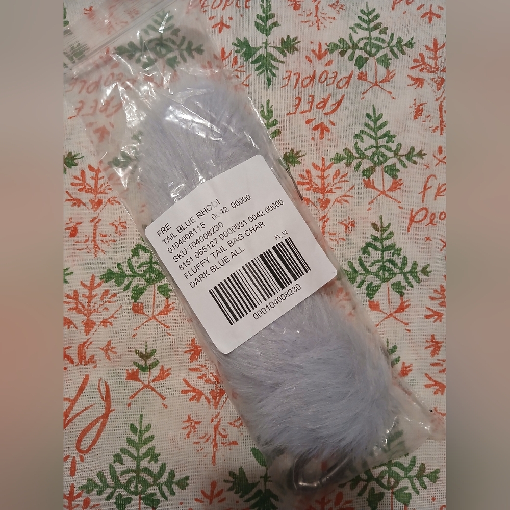 (New) Free People Faux Fur with Silver Clip - Picture 3 of 3